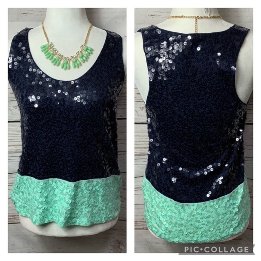 NWOT J.Crew Sequin Shimmer Tank Top